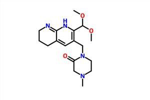 1 - [[2- (ثنائي ميثوكسي ميثيل) -5،6،7،8-tetrahydro-1،8-naphthyridin-3-yl] ميثيل] -4-methylpiperazin-2-one CAS 1708975-38-5