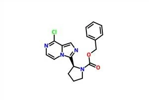 (S) -بنزيل 2- (8-chloroimidazo [1،5-a] pyrazin-3-yl) pyrrolidine-1-carboxylate CAS 1418307-18-2